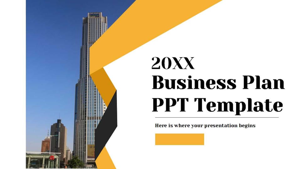 2023 Yellow Business Planner Template For Google Slides And Powerpoint -page 0