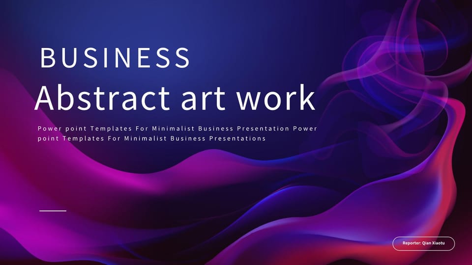 abstract blue and purple gradient european and american business style general Template For Google Slides And Powerpoint -page 0