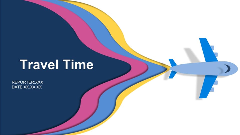 airplane travel and fun Template For Google Slides And Powerpoint -page 0