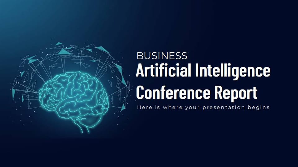 artificial intelligence conference intelligent Smart product launch Template For Google Slides And Powerpoint -page 0