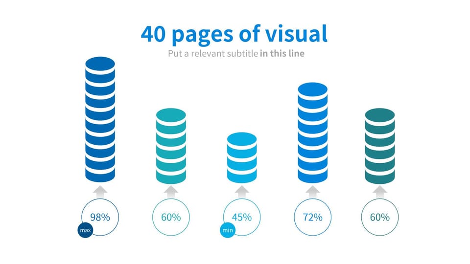 bar chart showing the number of coins in each column powerpoint background -page 0