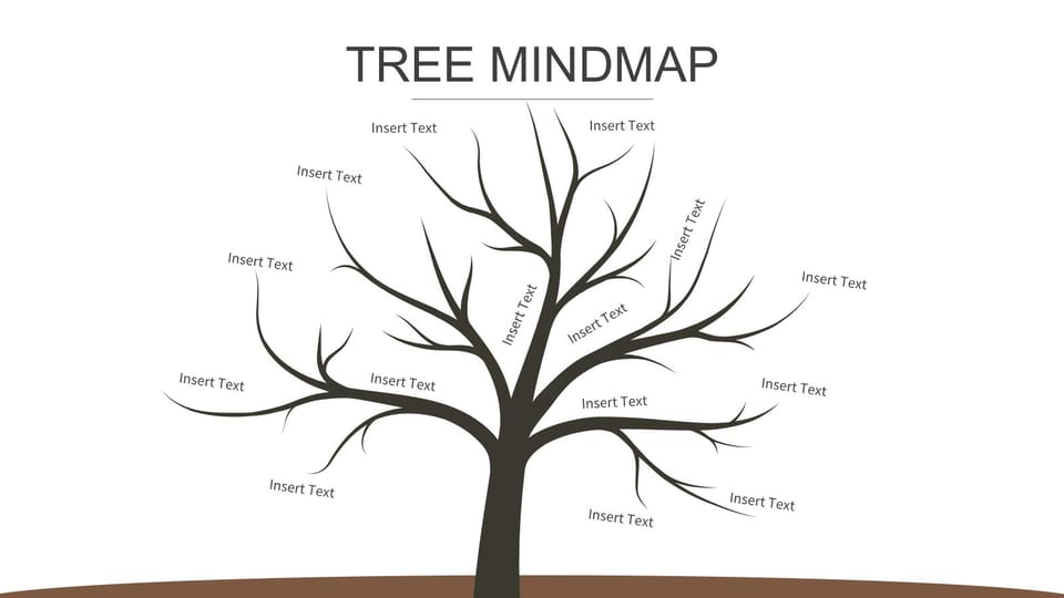 bar charte tree with no leaves powerpoint background -page 0