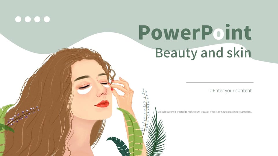 Beauty and skin care knowledge Template For Google Slides And Powerpoint -page 0