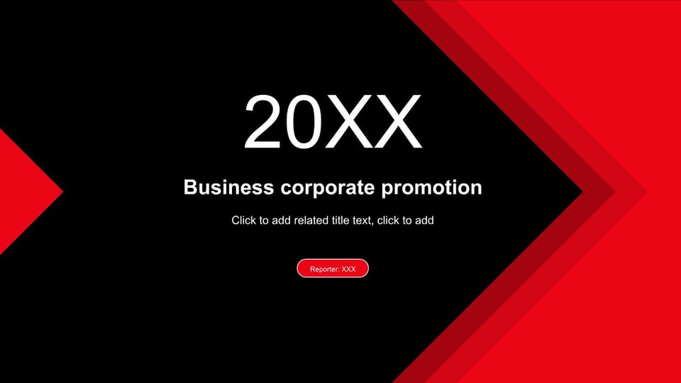 black and red simple enterprise promotion Template For Google Slides And Powerpoint -page 0