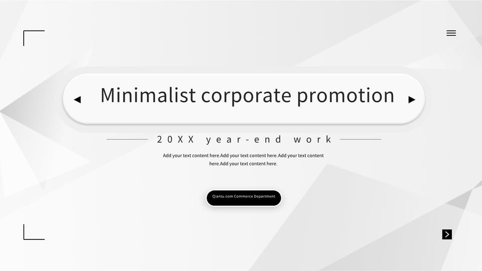 black and white minimalist style enterprise publicity report Template For Google Slides And Powerpoint -page 0