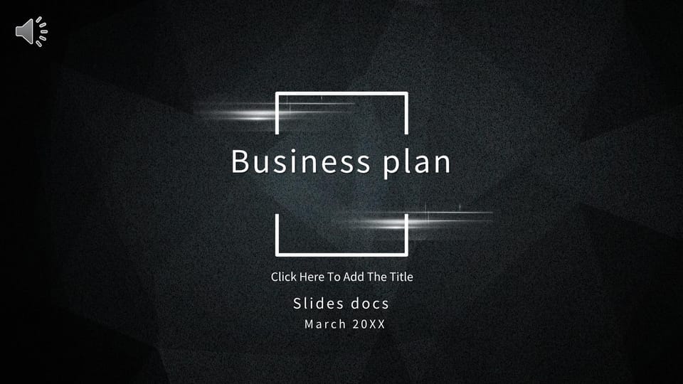 black gold business plan Template For Google Slides And Powerpoint -page 0