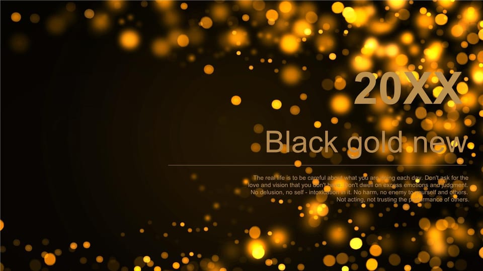 black gold new product release Template For Google Slides And Powerpoint -page 0