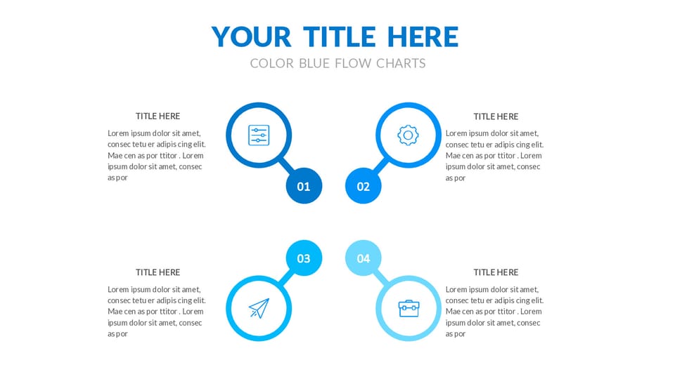 blue and white flowchart powerpoint background -page 0