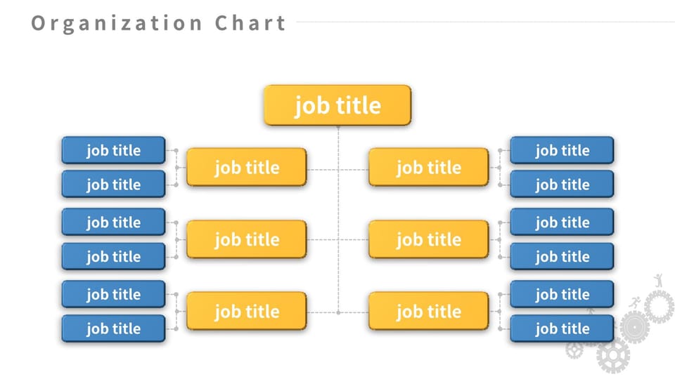 blue and yellow business chart powerpoint background