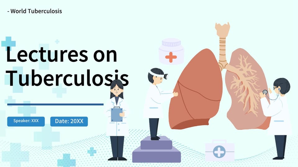 blue cartoon prevention tuberculosis science popularization Template For Google Slides And Powerpoint -page 0