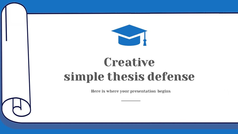 blue creative graduation defense opening questions Template For Google Slides And Powerpoint -page 0