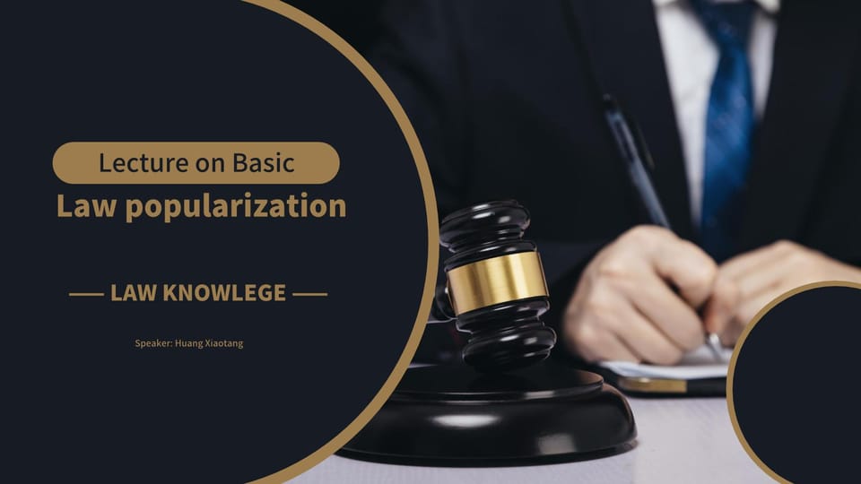 blue gold dark blue simple atmospheric training legal course Template For Google Slides And Powerpoint -page 0