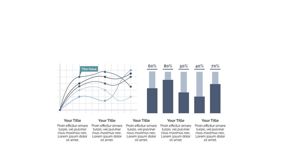 business presentation with graph and bar chart powerpoint background -page 0