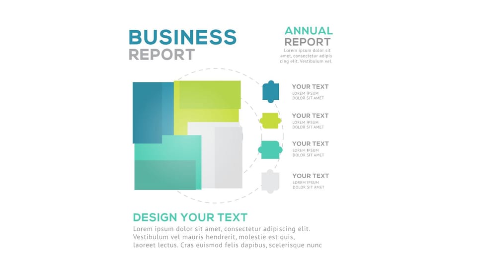 business report in graphic style powerpoint background