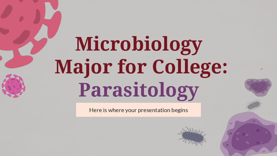 Career Paths for Microbiology Majors A Pink Minitheme Template For Google Slides And Powerpoint -page 0