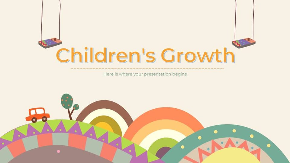 Cartoon children's education training courseware Template For Google Slides And Powerpoint -page 0