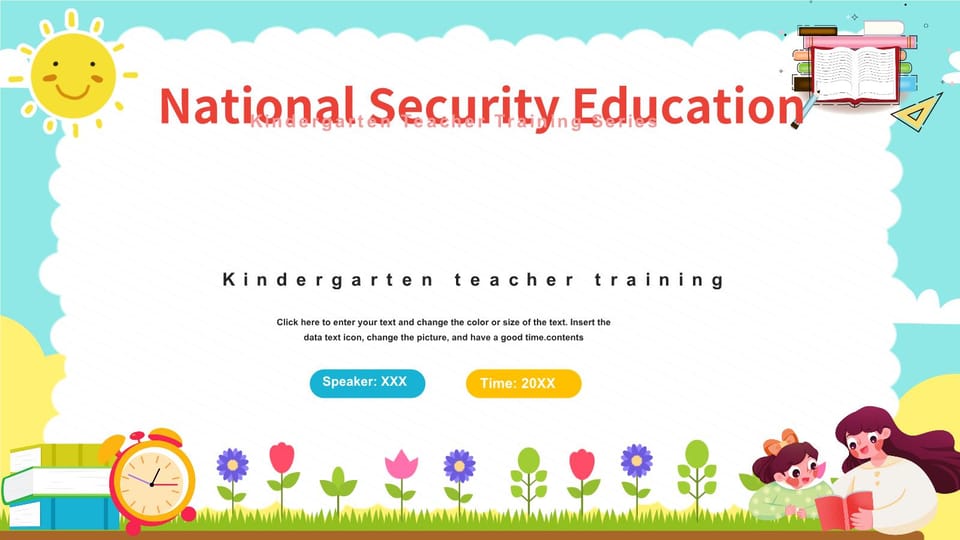 Cartoon style National Security Education Day theme Template For Google Slides And Powerpoint -page 0