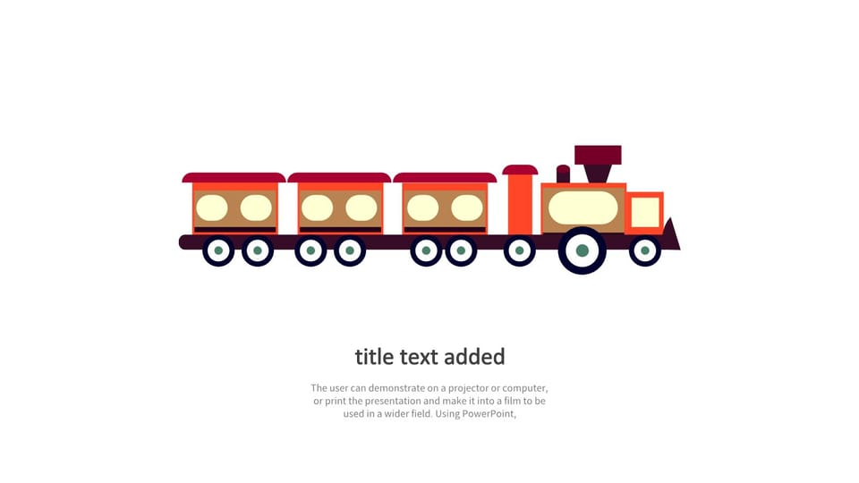 cartoon train powerpoint background