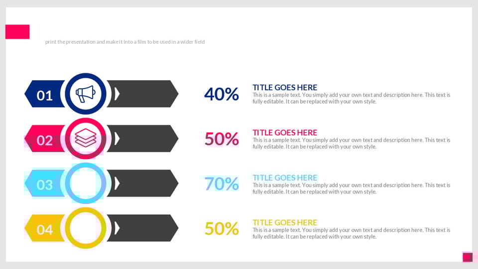 chart showing the different types of information in presentation powerpoint background -page 0