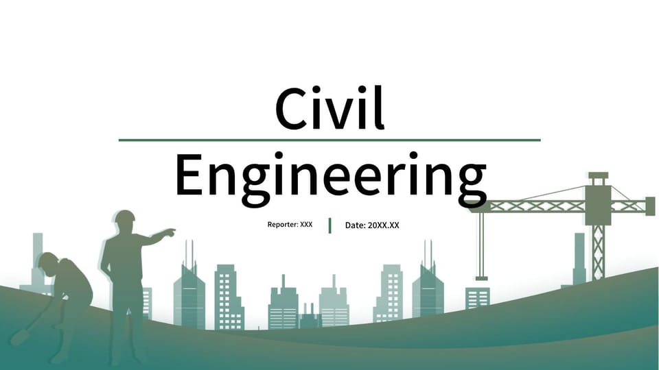 civil engineering graduation thesis defense Template For Google Slides And Powerpoint -page 0