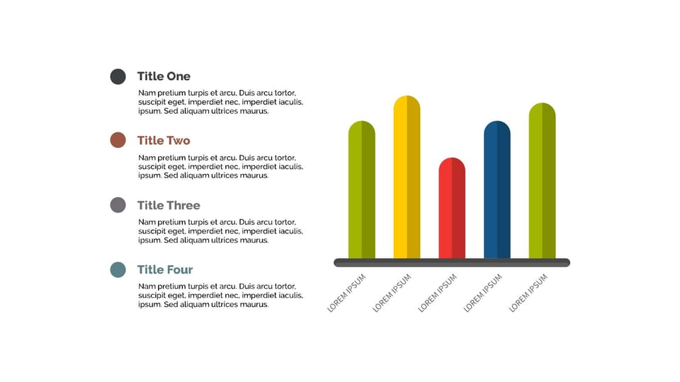 colorful bar chart is shown in this presentation powerpoint background -page 0