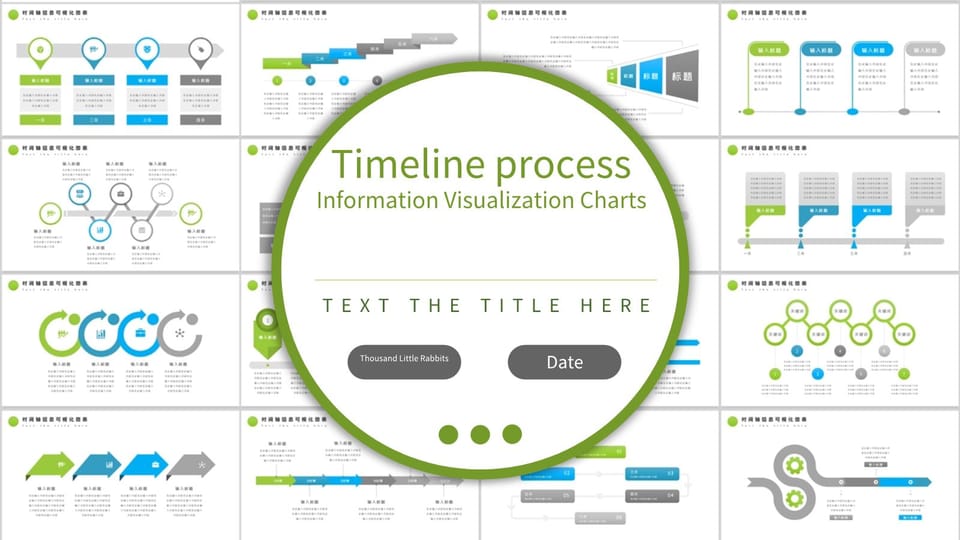 colorful business simple timeline visualization chart Template For Google Slides And Powerpoint -page 0