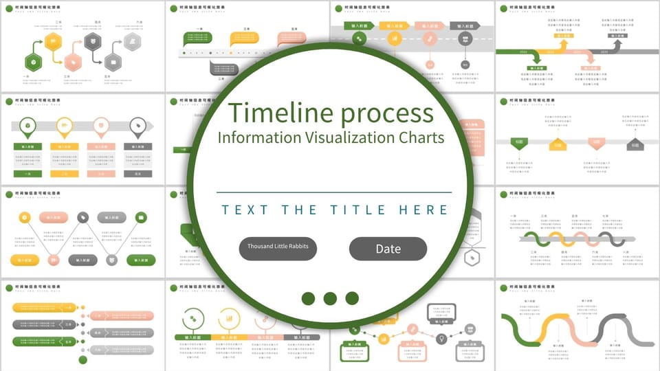 colorful business simple timeline visualization chart Template For Google Slides And Powerpoint -page 0