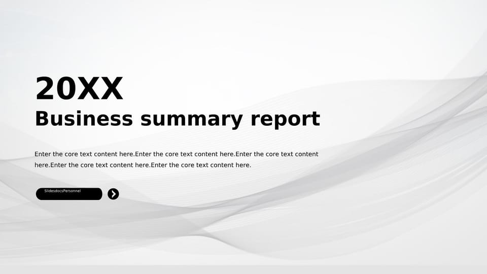 Concise Report on Monochromatic Black and Gray Work Template For Google Slides And Powerpoint -page 0