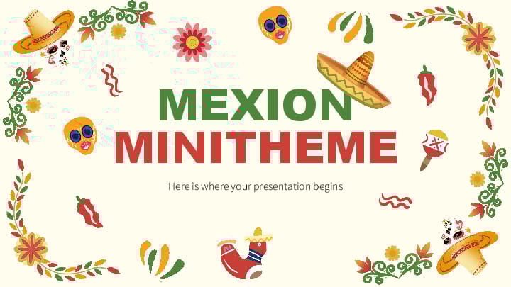 Cream Mini-Theme from Mexico Template For Google Slides And Powerpoint -page 0