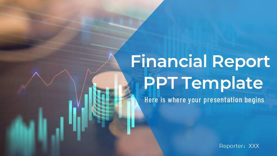 Creative company financial summary report presentation Template For Google Slides And Powerpoint -page 0