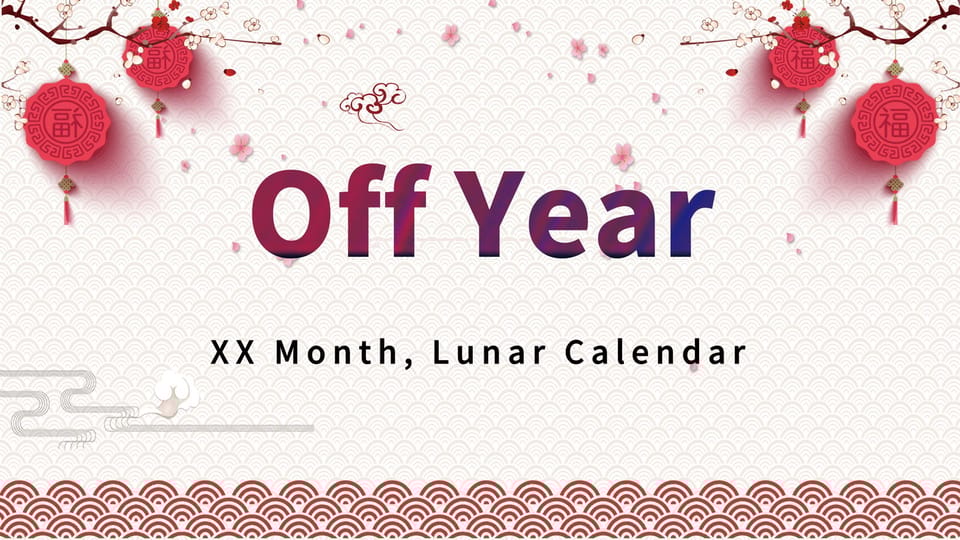 red simple chinese new year Template For Google Slides And Powerpoint -page 0