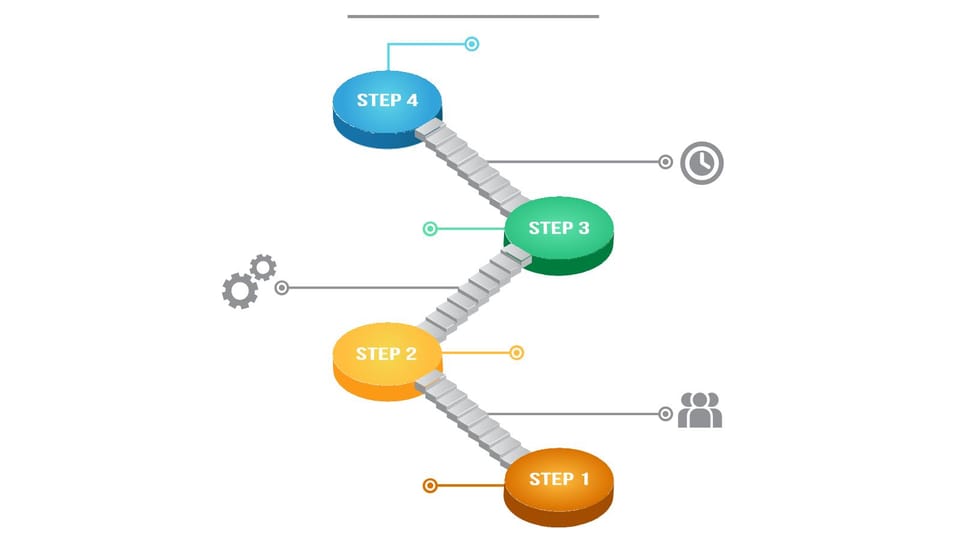 diagram of steps to successful business plan powerpoint background -page 0
