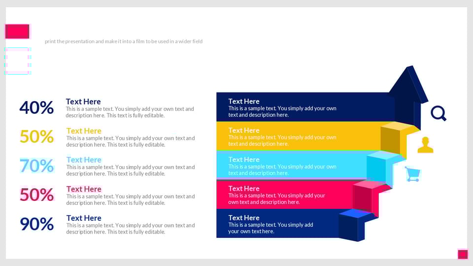 diagram showing the different types of information in chart powerpoint background -page 0