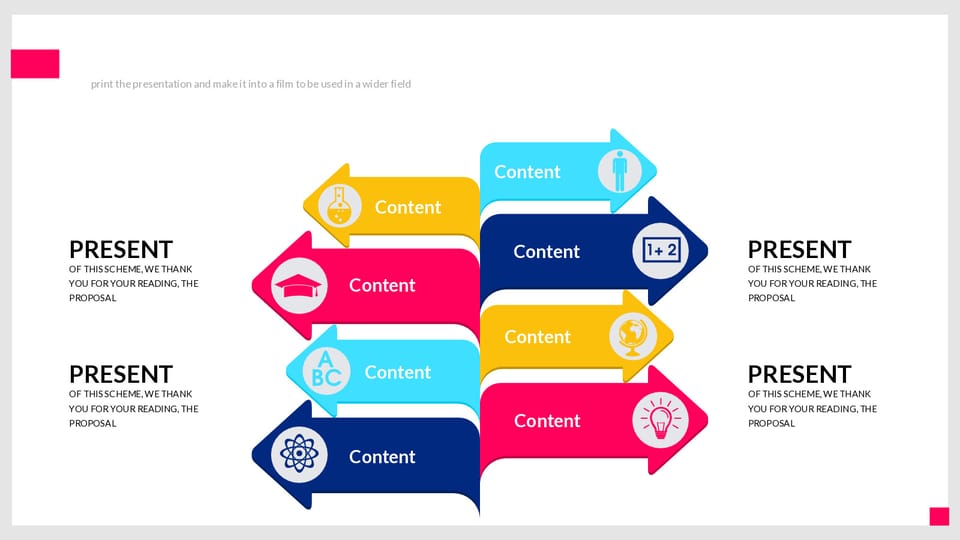 diagram showing the different types of information in presentation powerpoint background -page 0