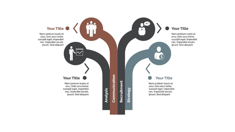 diagram showing the stages of business presentation powerpoint background -page 0