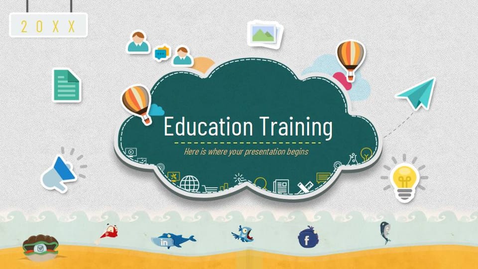 education presentation training gallery build statistics Template For Google Slides And Powerpoint -page 0