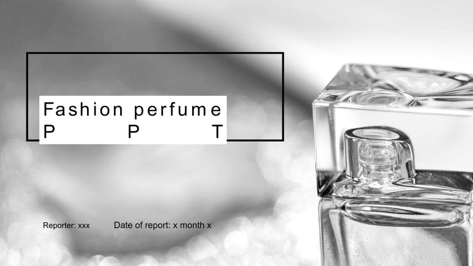 fashion perfume perfume fashion Template For Google Slides And Powerpoint -page 0