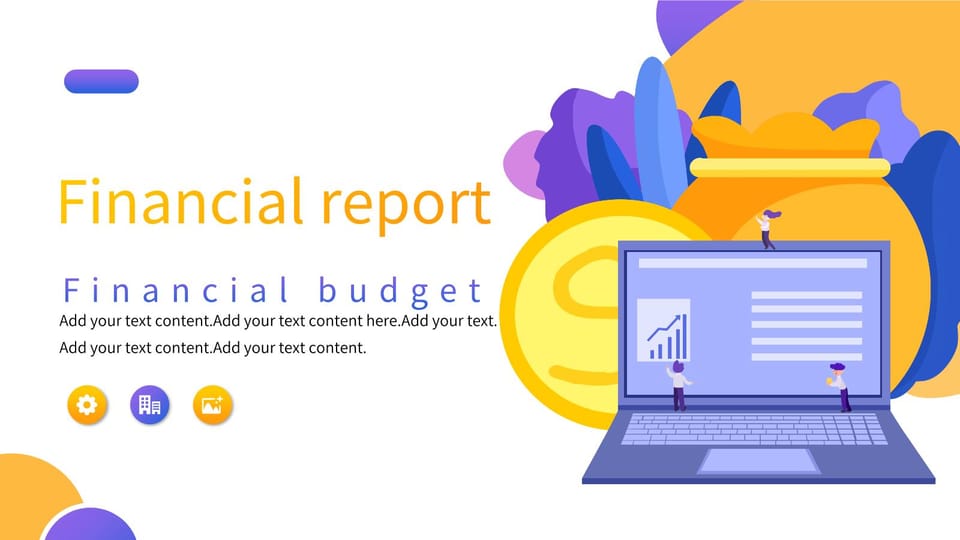 financial budget report Template For Google Slides And Powerpoint -page 0