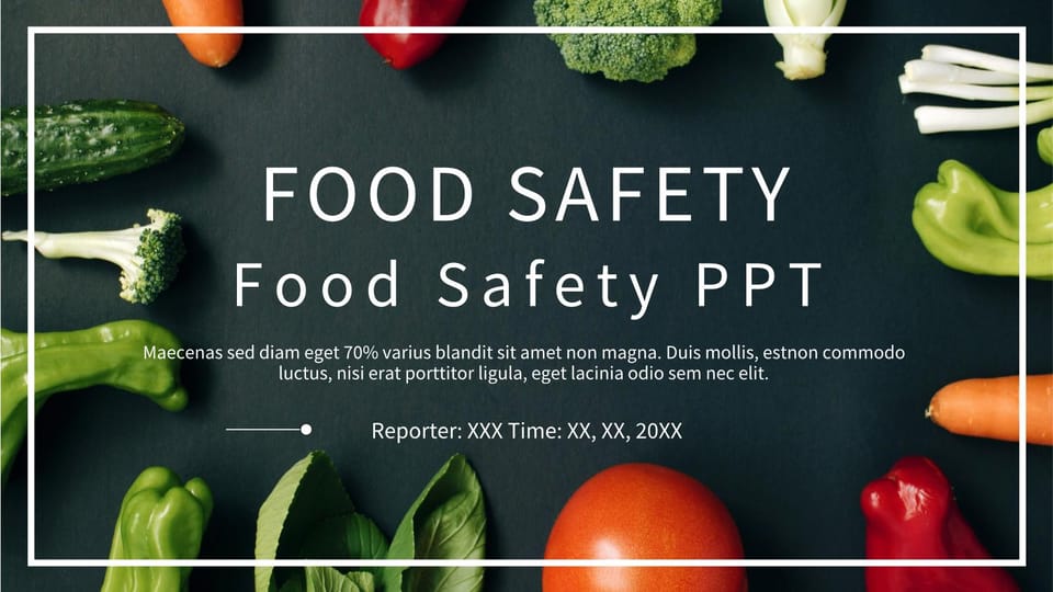 Food Safety Template For Google Slides And Powerpoint -page 0