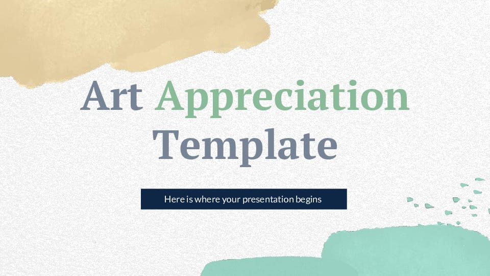 for Art Appreciation in Orange Color Template For Google Slides And Powerpoint -page 0
