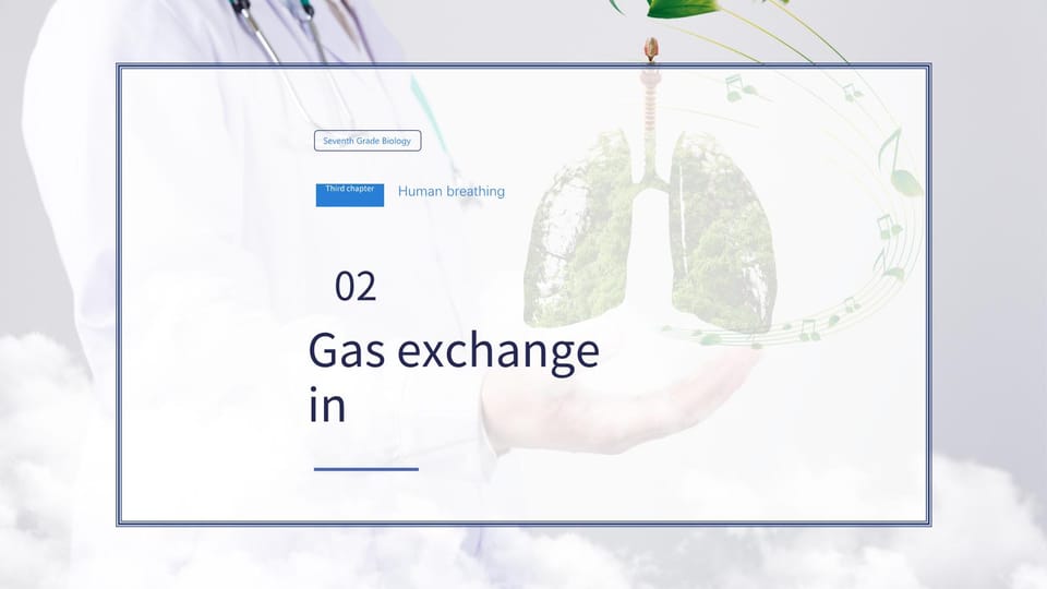 gas exchange in the lungs Template For Google Slides And Powerpoint -page 0