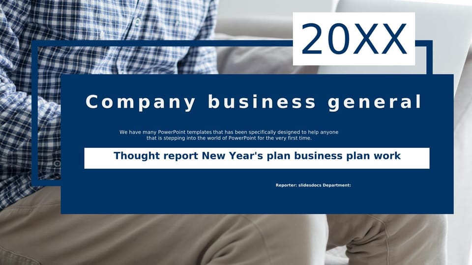 General Business Corporations in Blue Template For Google Slides And Powerpoint -page 0