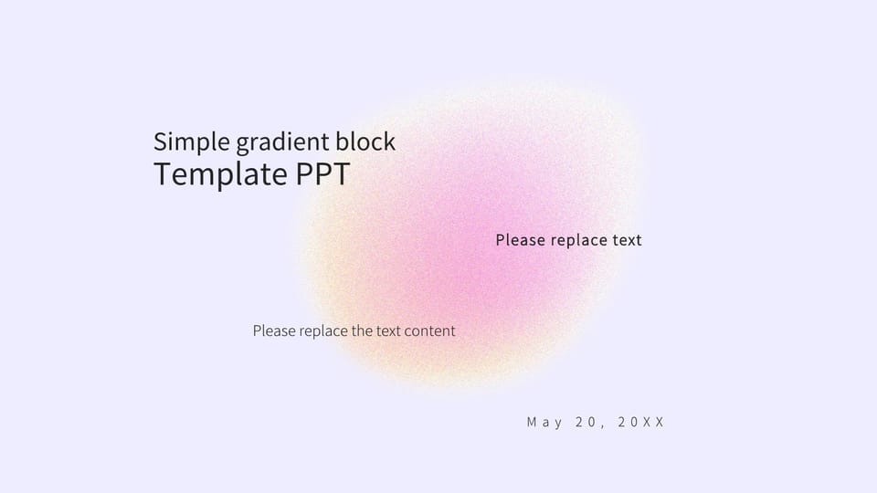 gradient block light color minimalist minimalist magazine style Template For Google Slides And Powerpoint -page 0