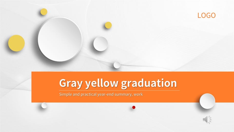 gray yellow graduation defense Template For Google Slides And Powerpoint -page 0