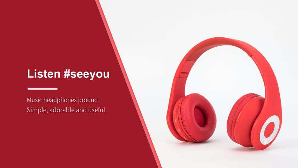 headphone product planning Template For Google Slides And Powerpoint -page 0