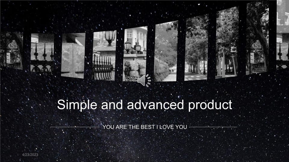 high-end atmospheric film black and white gray simple product business style release advanced Template For Google Slides And Powerpoint -page 0