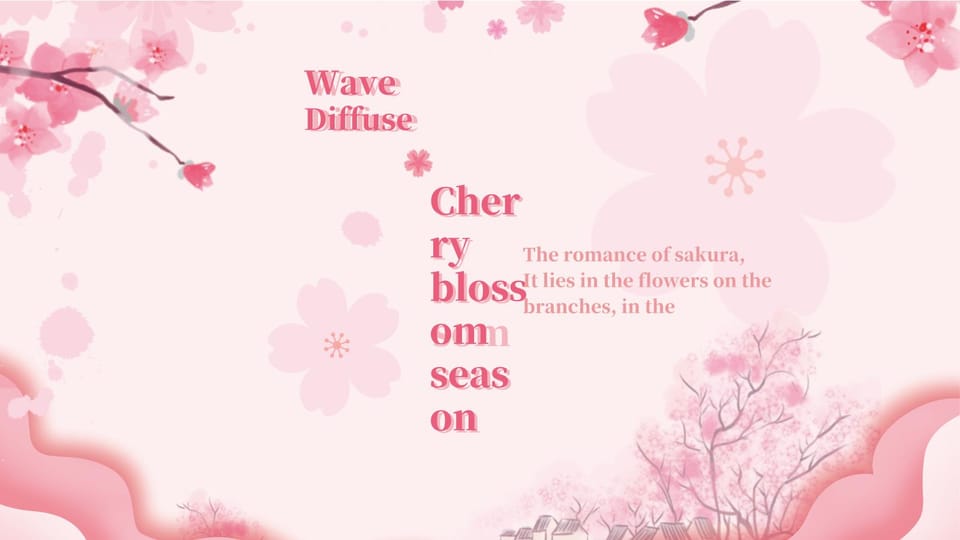 high-end origami sky cherry blossom season event promotion plan Template For Google Slides And Powerpoint -page 0