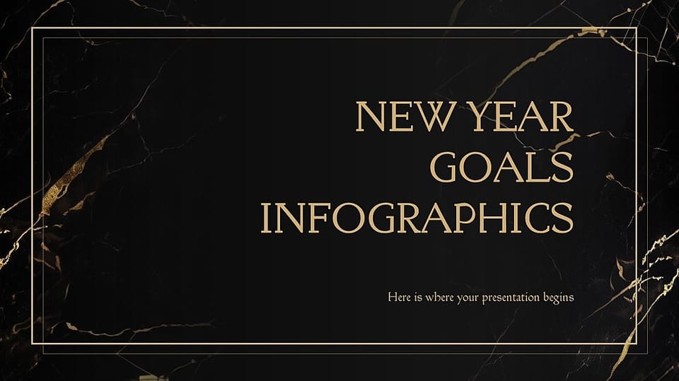 Infographic  Goals for the New Year Template For Google Slides And Powerpoint -page 0