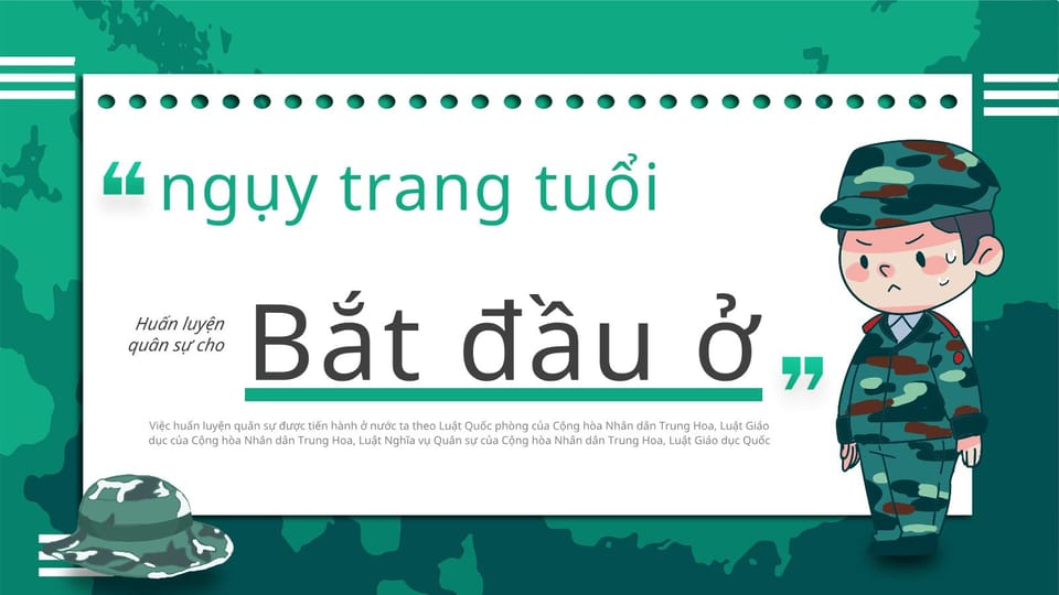 mẫu powerpoint Lễ Thanh Niên Xanh Sáng Tạo Với Tư Thế Quân Đội Và Huấn Luyện Ngụy Trang Tại Nhà Ga -trang 0