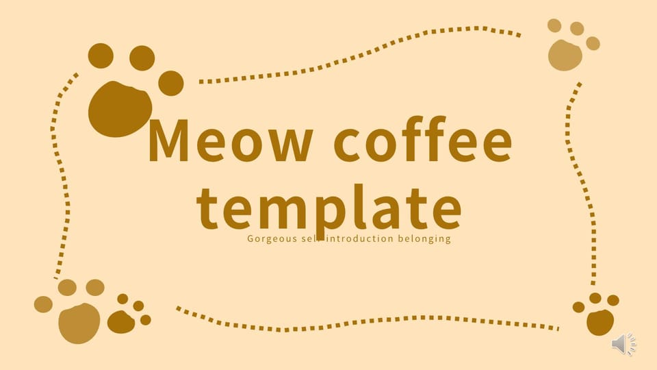 meow coffee original element Template For Google Slides And Powerpoint -page 0